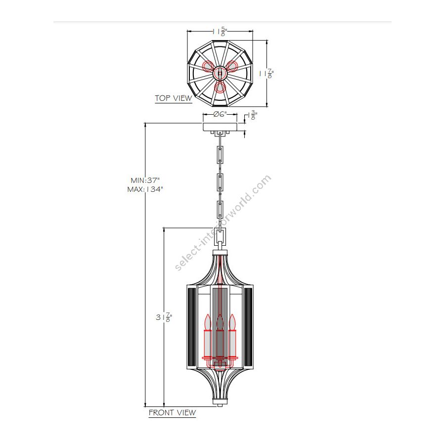 Bristol 11.9″ Lantern - 899882