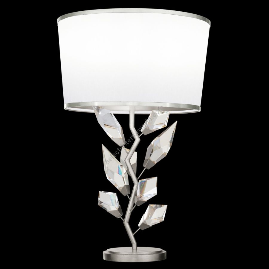 Silver/ White Fabric Shade - 908010-1