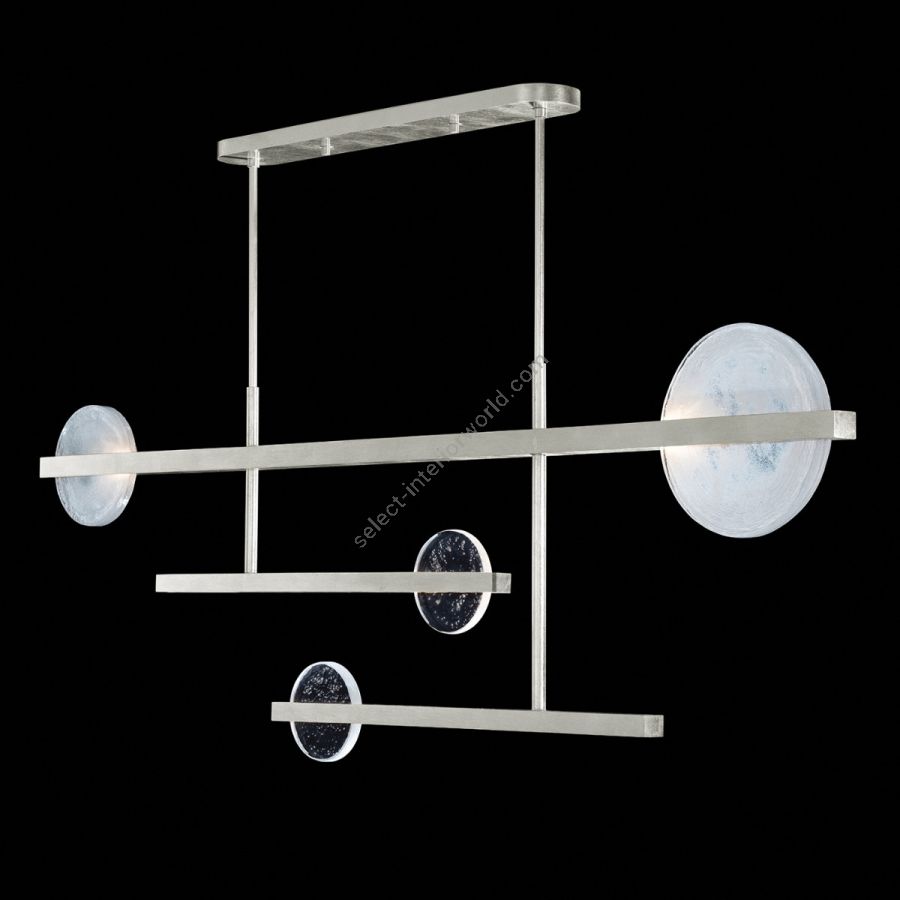 Silver Leaf / Clear & White Glass 921240-4