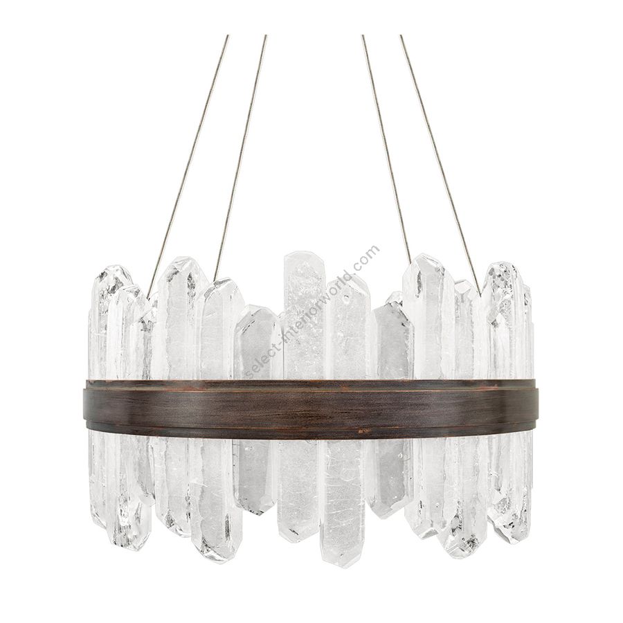 Patinated bronze finish