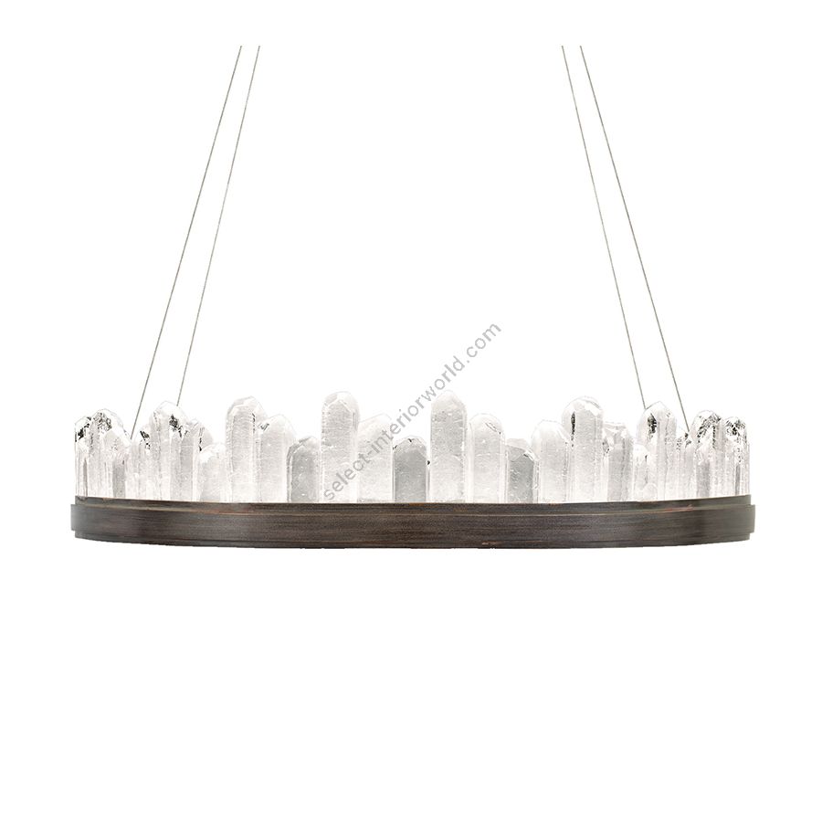 Patinated bronze finish