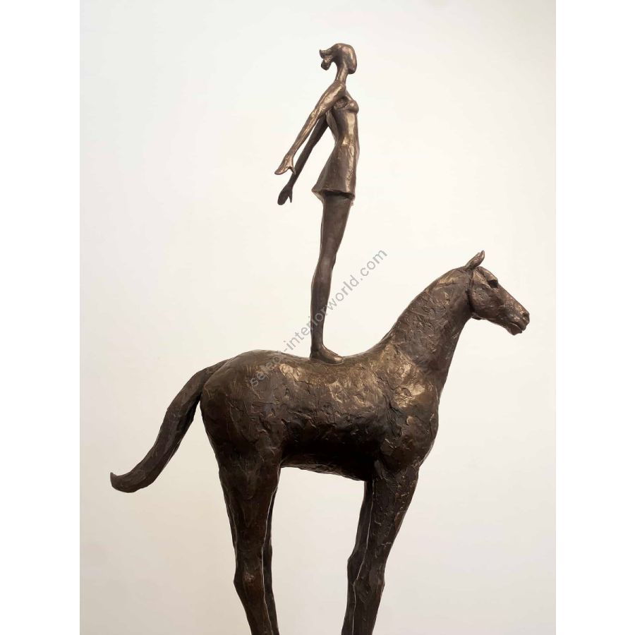 Bronze, green / brown patina