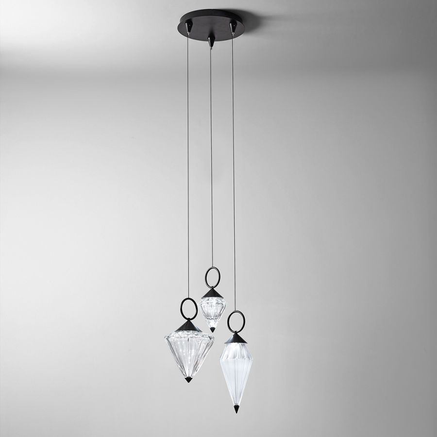 Pendant lamp / Matt black finish