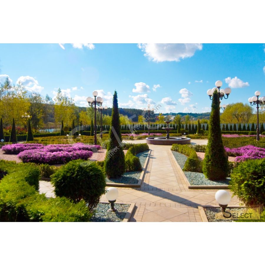 Purchased from us: two-level outdoor fountain