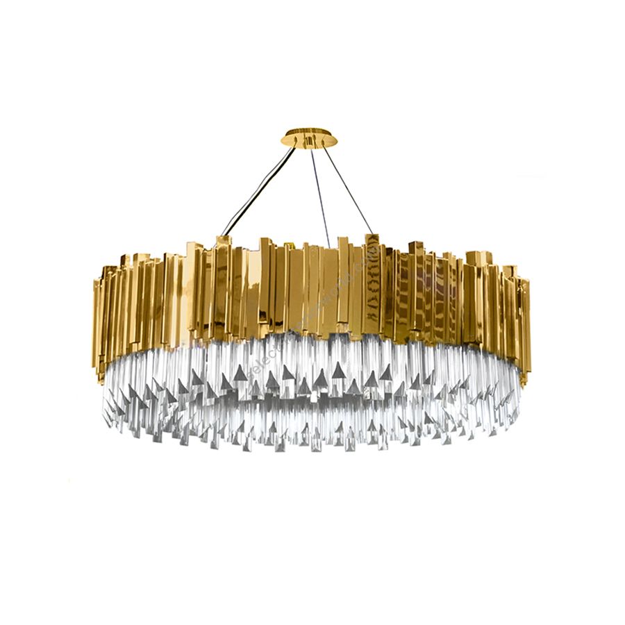 Gold plated finish (cm.: 240 x 100 x 100 / inch.: 94.48" x 39.37" x 39.37")