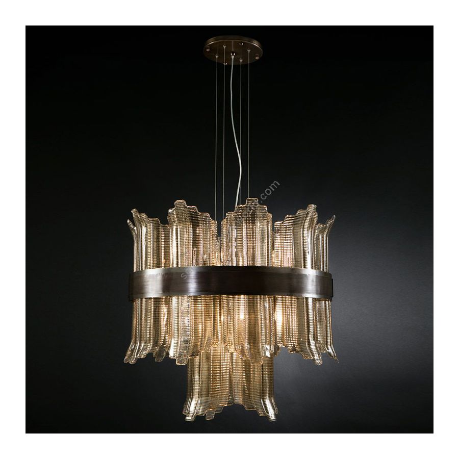 Fume Colour Venetian Glass