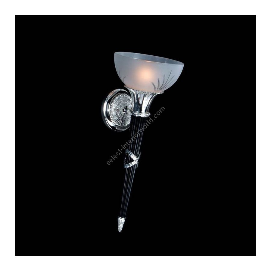 Antique Silver Plated with Polished Black finish