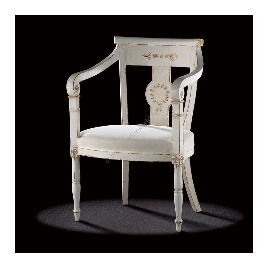 White off calico upholstery