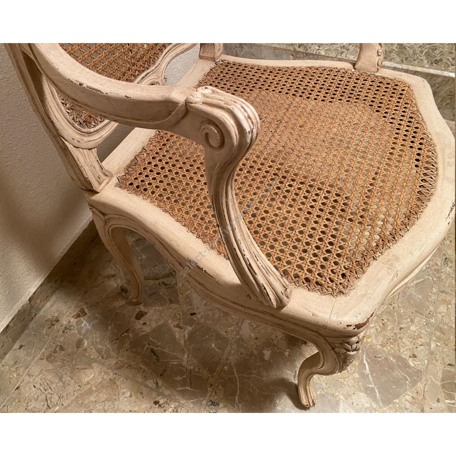 Louis XV Blanchard Armchair Reproduction of antique model by Massant