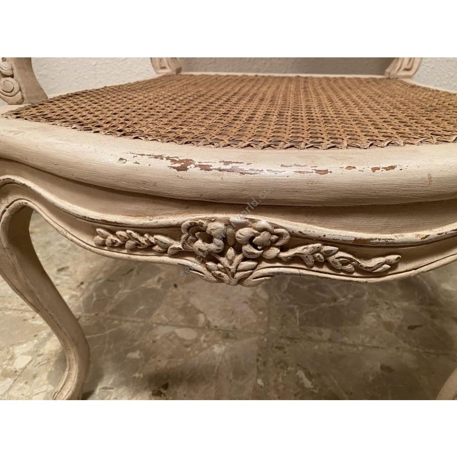 Louis XV Blanchard Armchair Reproduction of antique model by Massant