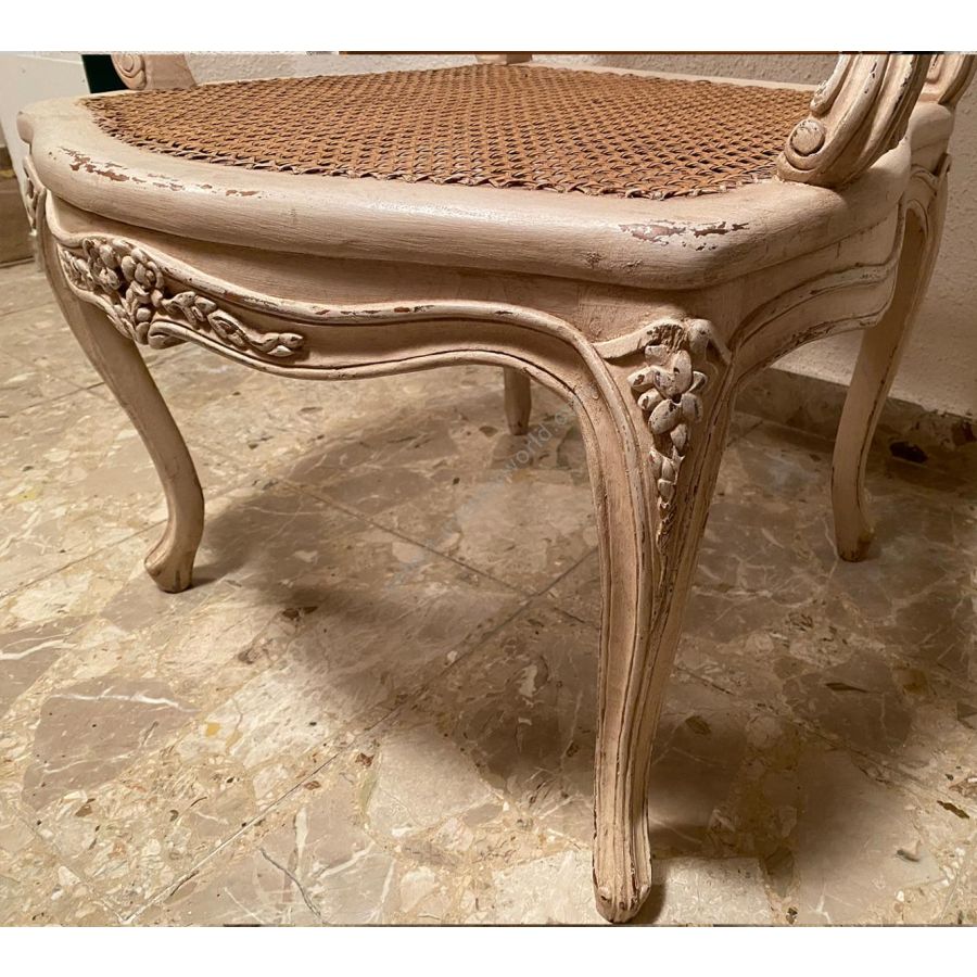 Louis XV Blanchard Armchair Reproduction of antique model by Massant