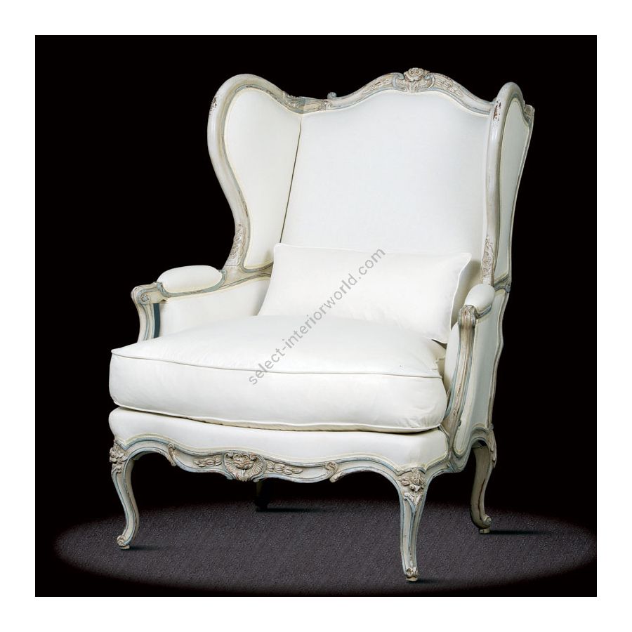 Antique White Blue Rechampi finish