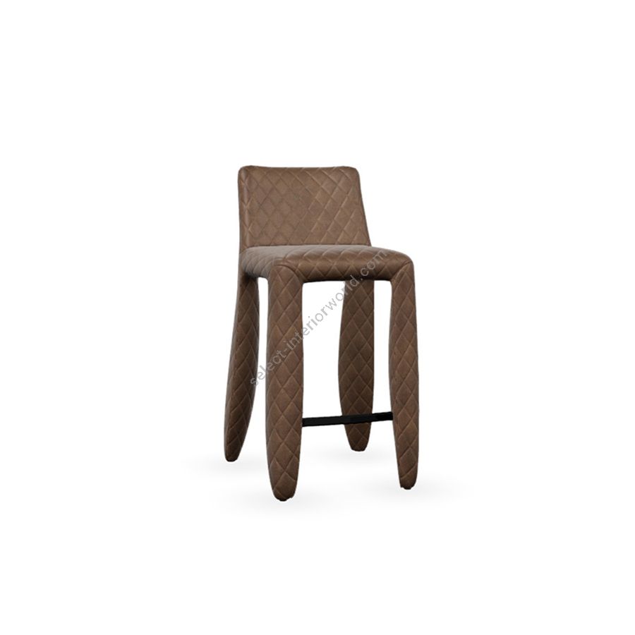 Barstool / Taupe (Abbracci) upholstery / Size (HxWxD) cm.: 93 x 41 x 51 / inch.: 36.61" x 16.1" x 20.1"