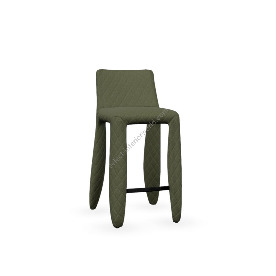Barstool / Alge (Justo) upholstery / Size (HxWxD) cm.: 93 x 41 x 51 / inch.: 36.61" x 16.1" x 20.1"