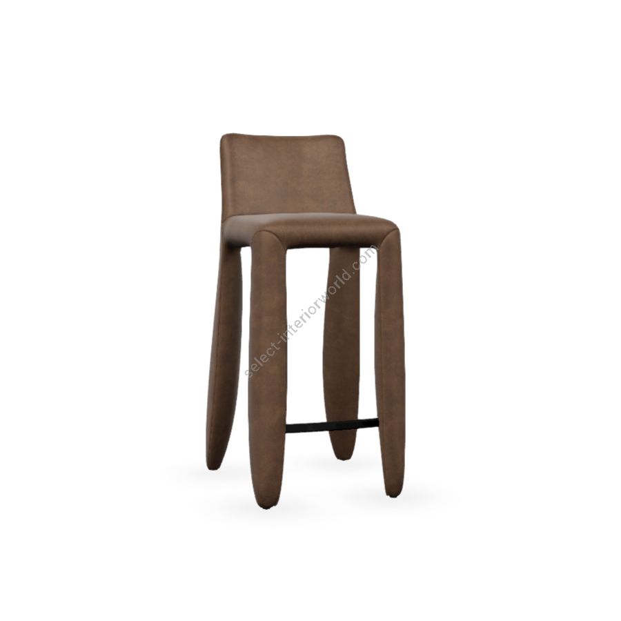Barstool / Taupe (Abbracci) upholstery / Size (HxWxD) cm.: 103 x 41 x 51 / inch.: 40.55" x 16.1" x 20.1"