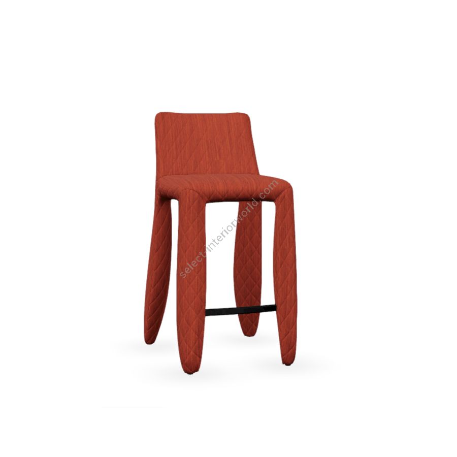Barstool / Flamboyant (Oray Ray) upholstery / Size (HxWxD) cm.: 93 x 41 x 51 / inch.: 36.61" x 16.1" x 20.1"
