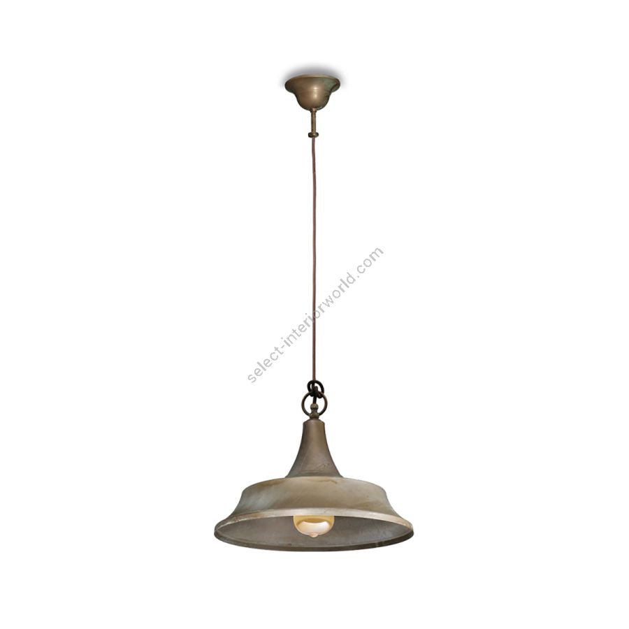 Light indoor pendant lamp / Aged brass finish
