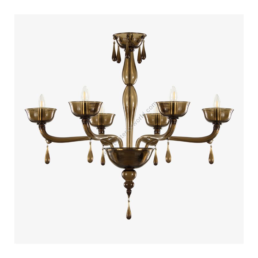 Mòca Glass / 6 lights (cm.: 85 x 90 x 90 / inch.: 33" x 35" x 35")