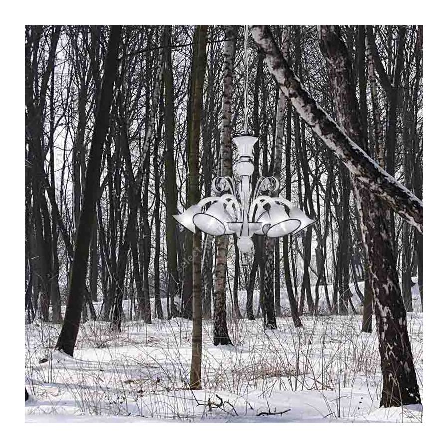 White Silk and Black Glass