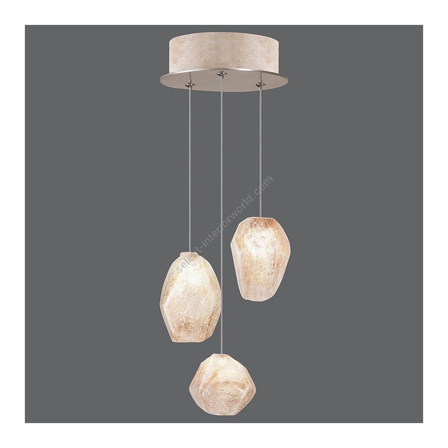 Gold-toned silver leaf finish