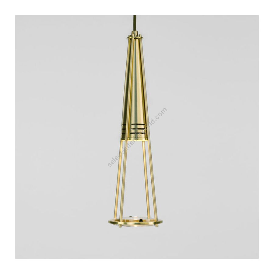 Satin Brass finish and Black cord (I)