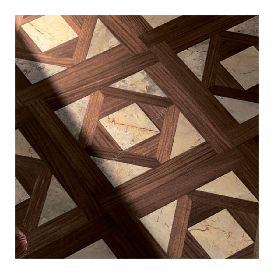 Wood Finish: Afrormosia; Marble Finish: Yellow