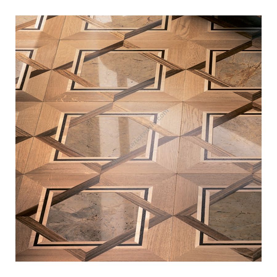 Wood Finish: Oak Natural / Mutenya, Maple; Marble Finish: Yellow