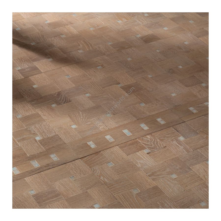 Wood Finish: Oak White; Mosaic Finish: White