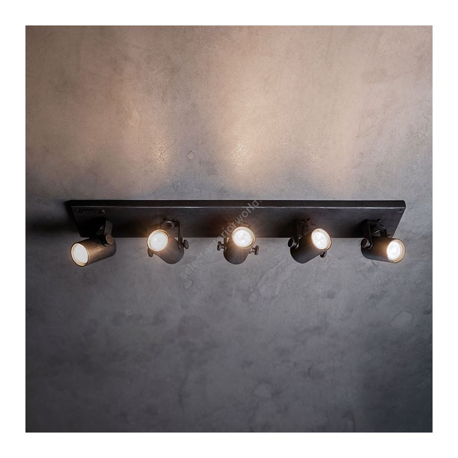 Ceiling spot lighting fixture / Iron nature finish