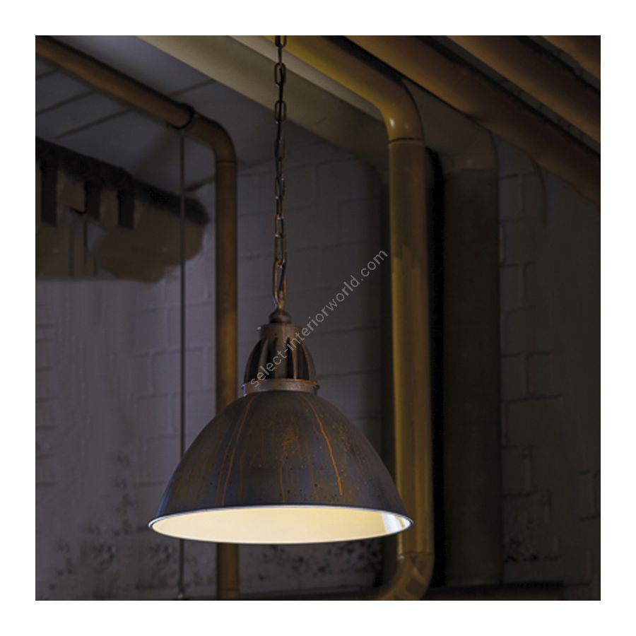 Suspension lamp / Steampunk finish