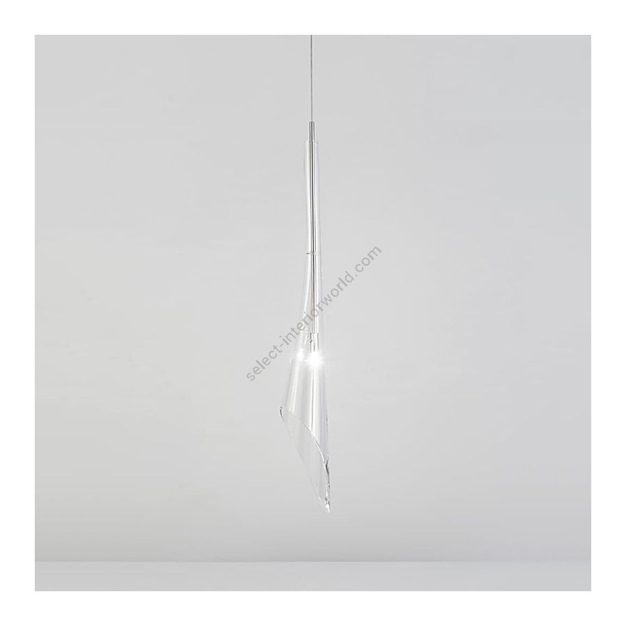 Pendant lamp / Clear crystal diffuser