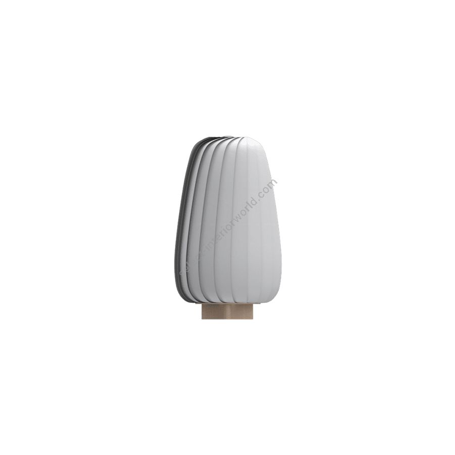 Table lamp / White finish / Coated paper material / cm.: H 47 x D 25 / inch.: H 18.50" x 9.84"