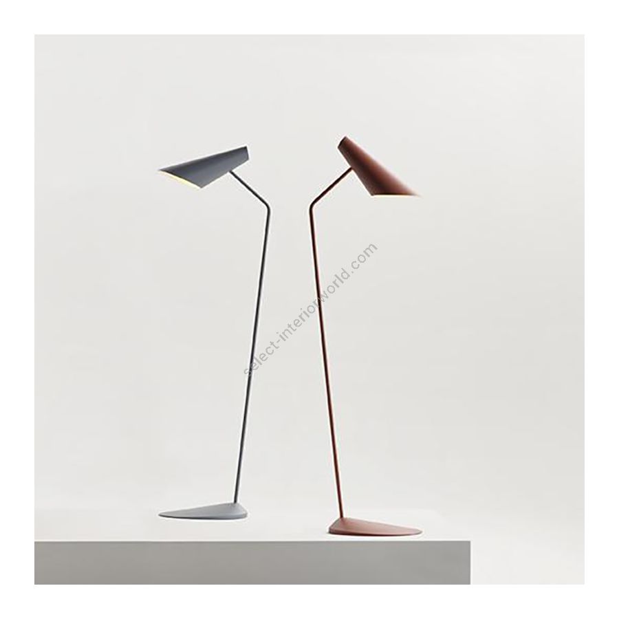 Floor lamp / Blue and Terra Red finishes
