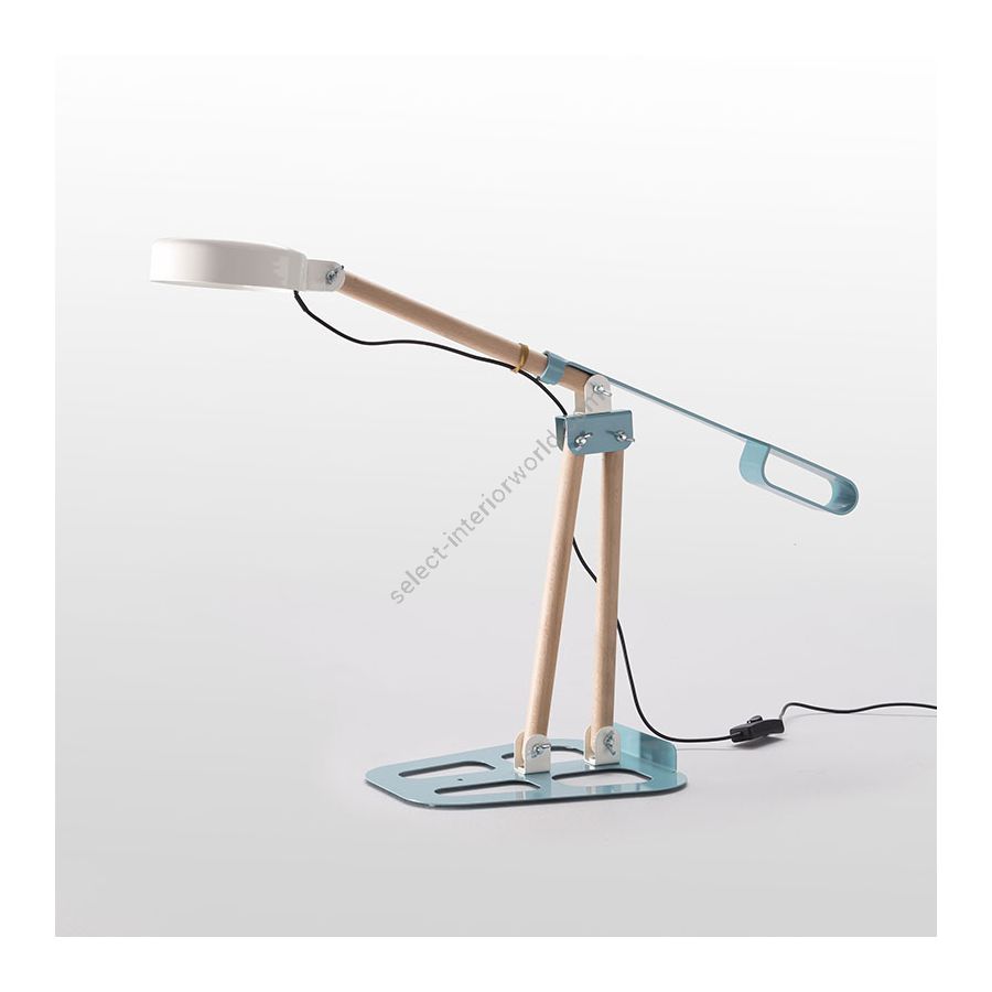 Desk Lamp / Pastel turquoise finish
