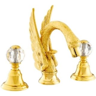 Bronces Mestre / Washbasin Fittings / Three holes basin set with Swarovski crystal 039142.000.00