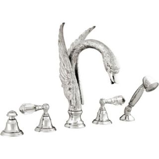 Bronces Mestre / Bath-Shower Fittings / Five holes bath set with Swarovski crystal 039656.D00.50