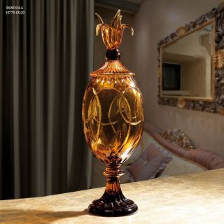 Italian Luxury Lighting / Vases / Crystal Amber 77 cm 060019AA