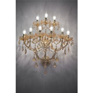 Italian Luxury Lighting / Wall Sconces / Maria Theresa Topaz 9 Lights 1156 009 Topaz