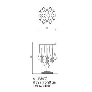 Il Paralume Marina / Table Lamp / IL-1359/TA