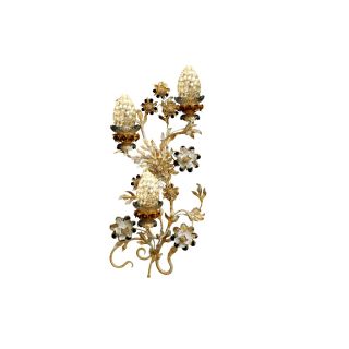 Mechini / Wall Lights / Wrought Iron with Clear Bohemian Crystal A299/3