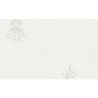 Bisazza / Mosaico - Decorations / Hearts & Robots White (Luxe)