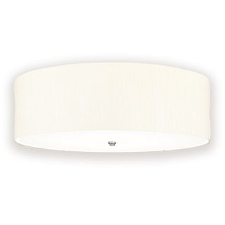 Elstead Lighting / / Fletcher 30"" Flush - Polished Chrome with Ivory Shade