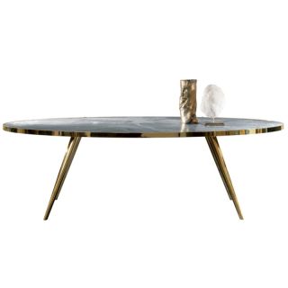 DOM Edizioni / Matbord / Jerome Elliptic Glass Top