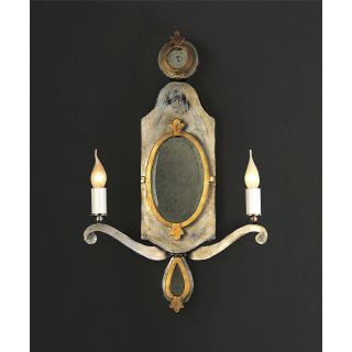 Officina Ciani / Vägglampetter / Iron with Antiqued Mirror HL1111WA-2 Delphi