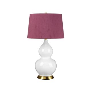 Elstead Lighting / Table Lamps / Isla 1 Aged Brass with Bloom Purple Shade