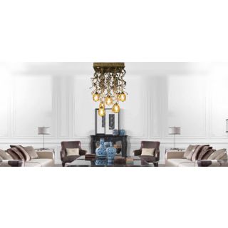 Mechini / Chandeliers / Bohemian Crystal and Lamp Shades L-Braid-R/5+2