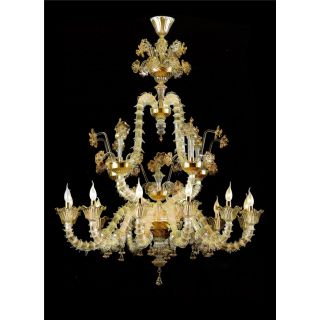 Italian Luxury Lighting / Chandeliers / Venetian Glass Murano Glass 12-Light V7478 012
