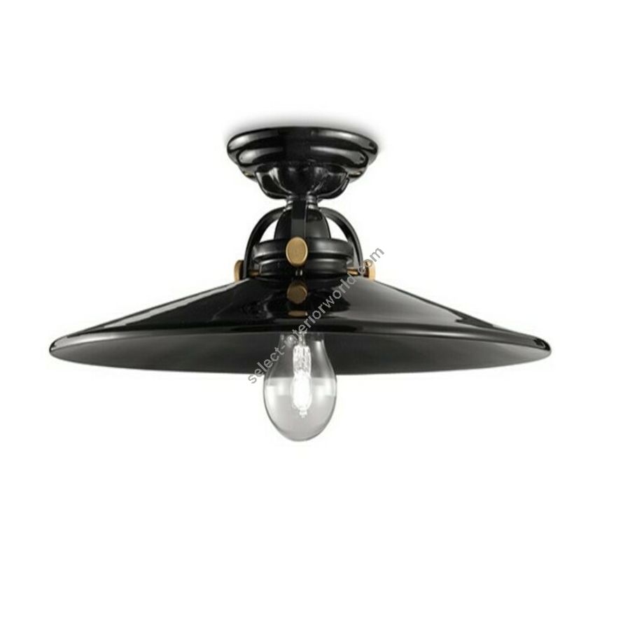 Black finish (cm.: 11 x 31 x 31 / inch.: 4.3" x 12.2" x "12.2)