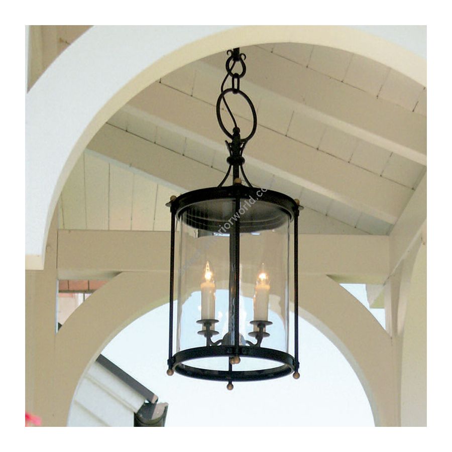 Old Black finish, 4-lighter (cm.: H 82 x W 34.2 / inch.: H 32" x W 14")