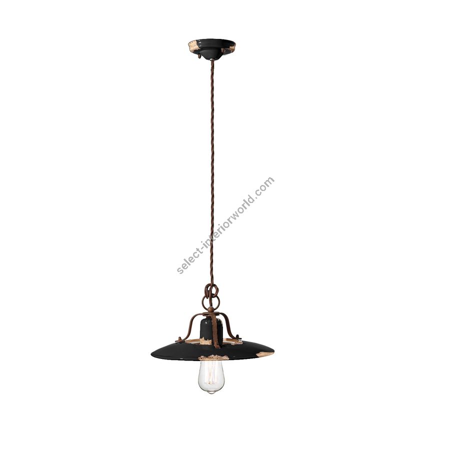 Black (Vin) finish (cm.: W 30 x D 30 / inch.: W 15" x D 15")